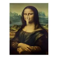 Yousheng Juokingas Sienos Paveikslas Plakatas Senovinis Moters Portretas Vonios Kambario Plakatas Humoringas Retro Be Rėmo Drobės Plakatas Namams Svetainei Miegamajam Valgomajam 30x40cm