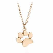 Chokers Necklace Tassut Cat and Dog Paw Print Animal Jewelry Women Delicate Necklaces KTJ auksas