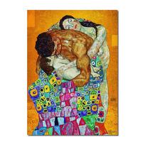 Šiuolaikiniai abstraktūs klasikiniai Gustavo Klimto šeimos paveikslai ant drobės, plakatai ir spaudiniai, sienos meno paveikslas svetainei Cuadros Decor 20x30cm