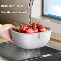 Home Lazy Melon Seed Snack Fruit Storage Box Double layered Thickened Living Room Storage Basket Home Fruit Plate Drain Plate pilka
