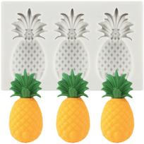 Fruit Silicone Molds Cherry Strawberry Pineapple Fondant Mold Cake Decorating Tools Cupcake Topper Chocolate Candy Craft Gum Paste Polymer Clay pilka spalva