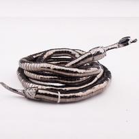 Fashion Punk Hip Hop Metal Adjust At Will Gold Color Snake Multi-Function Necklace for Women Holiday Party Jewelry