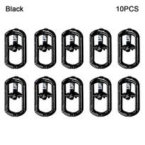 10pcs 5.5mm Tri-glide Belt Buckle Newest Belt Buckles Shoes Clothes Accessories  DIY Doll Belt juoda