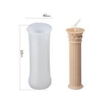 Diy Craft Handmade Clay Tools Silicone 3d Art Wax Mold Cake Resin Molds Roman Column Candle Mold 09