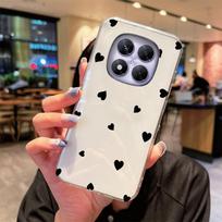 Transparent Non-Yellowing Phone Case For Xiaomi Redmi Note 15 Pro+ note15 15c Cartoon Heart Love Clear Camera Protection Cover Redmi 15 5G balta
