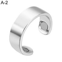 Lieknėjantis Unisex Magnetic Anti Snore Ring Svorio netekimas Riebalų deginimas Sveikatos priežiūra A sidabras