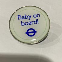 Baby on Board Car Brooch Badge