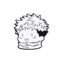 Jujutsu Kaisen Chibi emalio sagės Gojo Satoru Itadori Yuji individualūs sagės ženkliukai atlapams animacinių filmų juokingi papuošalai dovana draugams