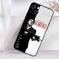 „Scarface“ Al Pacino ir Tony Montana dėklas, skirtas „iPhone 13 12 11 14 Pro XS Max X XR 7 8 Plus SE2 12 13 Mini“ galiniam dangteliui iPhone 12 Pro