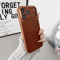 Luxury Leather Skin Hybrid Phone Case For iPhone 17 Pro Max iPhone 16 15 14 13 Pro Max Luxury PC+PU Leather Matte Anti-skid Back Phone Cover Case For iPhone 17 kava