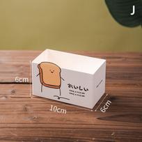 10 vnt. Animacinis maisto įvyniojamasis popierius Dėžutė Duona Tostas Sumuštinis Mėsainis Pusryčiai Išsinešimui Bento Vienkartinės pakavimo dėžutės Restoranas
