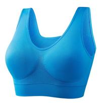 Moteriška didelio dydžio Push-Up sportinė liemenėlė, belaidė, gražus nugara, atspari smūgiams, bėgimui, jogai, fitnesui, miegui, Bralette 5XL raudona
