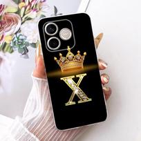 For Honor 600 Lite Honor600 2026 Fashion Crown Letter Phone Case For Honor 600 600Lite 5G Soft Silicone TPU Cases Honor 600 gray