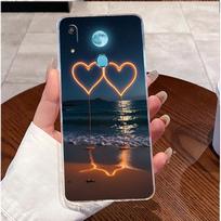 For Huawei Y6 Y6s 2019 Case MRD-LX1 MRD-LX3 Cute Love Rabbit Clear TPU Soft Silicone Back Cover Huawei Y6 Pro 2019 MRD-LX2 Funda Huawei Y6 (2019)