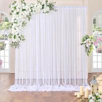 Wrinkle Free Wedding Backdrops White Background Curtains New Photo Back Drop  Wedding Party 200×250cm