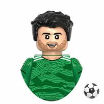 Pasaulio futbolo žvaigždės Futbolo žaidimo žaidėjai Statybiniai kaladėlių minifigūrėlių rinkinys Surinkite kaladėles Veiksmo figūrėlės Modelio žaislai