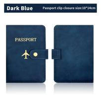 PU Leather Passport Cover Waterproof Travel Wallet Card Holder Case for Tourist Business and Leisure Travel A2