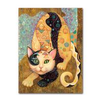 Famous Gustav Klimt Cats Poster Canvas Painting Abstract Cute Animal Retro Wall Picture For Living Room Home Decor Cuadros 21X30CMNo Framed