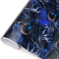 Graffiti Vinyl Wrap Car Wraps Personality Vinyl Paper for Car Wrapping Film Skull Pattern Auto Outdoor Accessories Body Covering 50cmx150cm