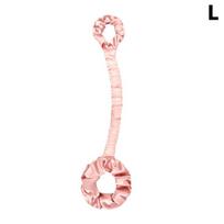 Multi-Functional Satin-Finish Heatless Curling Iron & Hair Tie; Seamless Curling Iron With Hair Tie For Creating Big, Wavy Curls