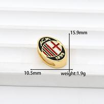 European American World Cup Drip Oil Football Club Badge Pendant Necklace Bracelet Fan Gift