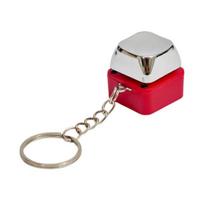 Shock Keychain Push to Shock Harmless Electric Shock Button Prank Toy Portable Funny Gag Gift for Friends And Family Prankster Joke Toy dramblio kaulas