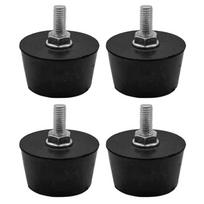 Universal Rubber Shock Absorbers M6 Isolator Pad For Industrial Air Compressors Anti Vibration Base 1