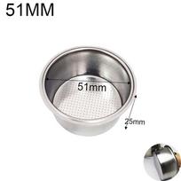 Steel Coffee Filter Bowl Coffee Machine Accessories Filter Basket Coffee Machine Powder Trough 58MM-Single Cup