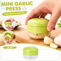 Stainless Steel Multifunctional Manual Garlic Press Mini Handheld Garlic Chopper Household Kitchen Tool for Garlic Paste Crushing One Size