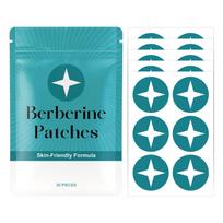 Berberine Body Patches 30 Pieces Skin-Friendly Formula Herbal Adhesive Patches for External Use Easy Application and Removal Suitable for Daily Use one size