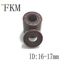 FKM Shaft Skeleton Oil Seal TC-16*24*26*28*30*32*35*40*4/5/7/8/10 Covered Double Lip With Garter 16x25x7mm  5pcs