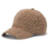 Šunies danties rašto beisbolo kepurė vyrams ir moterims, madinga sportinė skrybėlė nuo saulės, laisvalaikio languota snapelio kepurė Adjustable beige