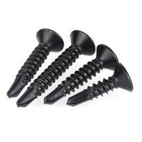 M4.2-M4.8 Black Dacromet Coated 410 Stainless Steel Countersunk Self-Drilling Screw 4.2mm x 13mm