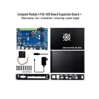 Raspberry Pi CM4 IoT PoE Board with Dual DSI/CSI, 5G/4G Module, RS485/RS232 Support Full set with metal case