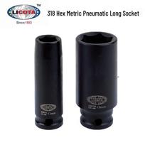 LICOTA 3/8'' Hex Pneumatic Long Socket, Metric 6-22mm 6mm