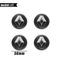 ESIF6 For Renault Austral Kadjar Megane Captur Arkana Dacia Logo Rim Cover 4Pcs 56mm 60mm 65mm Car Wheel Center Hub Cap Stickers