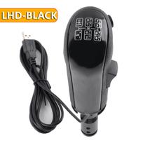 left Hand USB Truck Simulator Shifter Knob for American ATS & ETS2 for Logitech G29 G920 G923 Manual Gear Thrustmaster TH8A Gear LHD-BLACK black