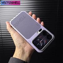 For Xiaomi Mi 17 Pro Max Case Luxury PU leather Magnetic For Magsafe PC Hard Back Cover For Xiaomi 17 Pro Max Shell Xiaomi 17 violetinė