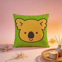 Cute Lazy Koala Illustration Cushion Cover Comfortable Durable Pillow Cover MultiScene for Home Office Car Sofa 30X30cm