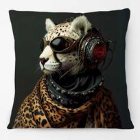Animals Portrait Poster Pillowcase European Fashion Leopard Royal Lion Zebra  Living Room Cushion Cover Square Home Decoration 40x40cm