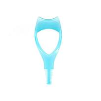 New Eyeliner Assistant 3-In-1 Eyelash Comb Template Crystal Protect Eyes Mascara Shield Guide Cosmetic Make Up Brush Women mėlyna