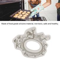 Pink Color Silicone Fondant Mold 3D Sculpted Pattern Chocolate Mould  For Cupcake Topper pilka