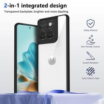 EUCAGR for Motorola Moto Edge 70 X70 Air Shockproof Transparent Case for Moto G06 G56 G86 Anti-drop Matte Hard PC Back Cover For moto edge 70 juoda