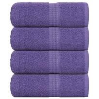 Vidaxl Ręczniki Mydlane 4 Szt. Fioletowe 30X30 Cm 360 Gsm 100% Bawełna