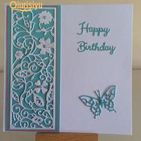 Gėlių lapų metaliniai pjaustymo štampai Rankų darbo Scrapbooking Popierinės kortelės Albumo Antspaudas Trafaretas Pjovimo štampai sidabras