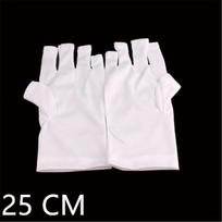 Anti UV pirštinės, skirtos UV spindulių / lempos radiacinei apsaugai, manikiūro nagų dailės džiovintuvo pirštinėms Short Size 25cm balta
