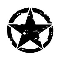 „DYS Auto Shop Circle Star“ šviesą atspindintis automobilio modelio transporto priemonės kėbulo langų lipdukų dekoras juoda