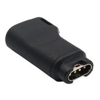 USB C Female į 4 kontaktų įkrovimo keitiklis, skirtas -Garmin Fenix ​​5/5S/5X/6 Forerunner 45/45S/245/245M/935 Sma black