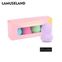 LAMUSELAND Beauty Foundation Soft Sponge Powder Cosmetic Puff Tool (4 vnt) #1104 white
