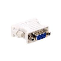 DVI į VGA adapteris DVI(24+1) Stalinio kompiuterio nešiojamiesiems kompiuteriams skirtas adapterio keitiklis iš DVI į VGA balta